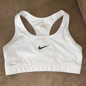 White Nike Sports Bra